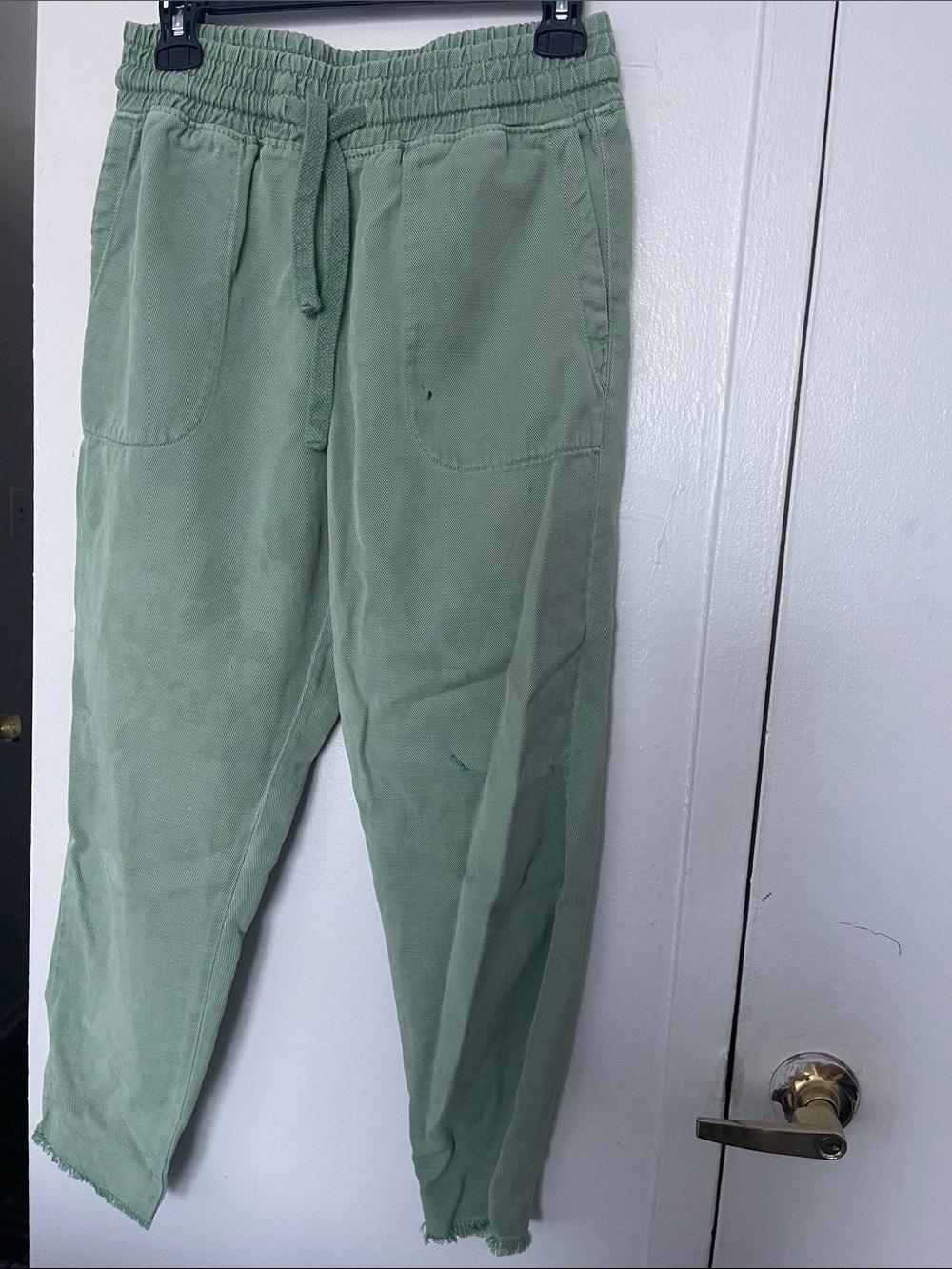 Zara Sage Green Drawstring Joggers